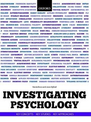 Cover of Investigating Psychology by Nicola Brace