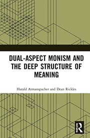Front cover of Dual-Aspect Monism and the Deep Structure of Meaning by Harald Atmanspacher