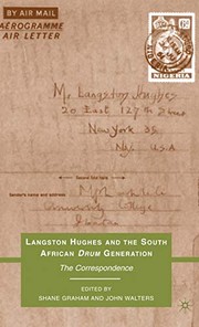 Front cover of Langston Hughes and the South African Drum generation by Langston Hughes