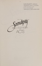 Front cover of The NIV serendipity Bible study book of Acts by Lyman Coleman