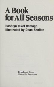 Front cover of A book for all seasons by Rosalyn Rikel Ramage