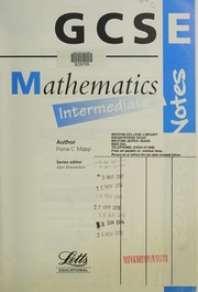 Front cover of General Certificate of Secondary Education Mathematics by F.C. Mapp