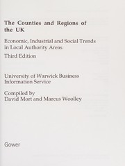 Front cover of The counties and regions of the UK by D. Mort