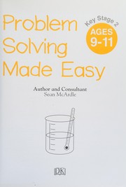 Cover of Problem Solving Made Easy KS2 Ages 9-11 by Carol Vorderman