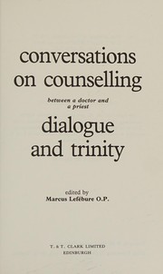 Front cover of Conversations on counselling between a doctor and a priest by Hans Schauder