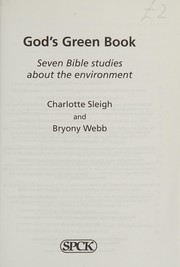 Front cover of God's Green Book by Charlotte Sleigh