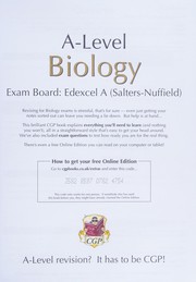 Front cover of A-Level biology by Richard Parsons