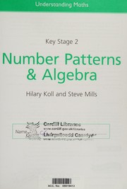 Cover of Number Patterns and Algebra by Hilary Koll