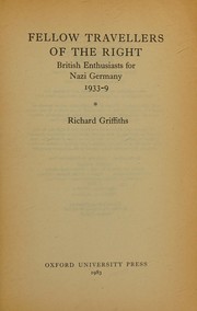 Front cover of Fellow travellers of the right by Richard Griffiths