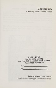 Front cover of Christianity by Ahmad, Tahir Hazrat Mirza.