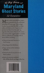 Front cover of Big Book of Maryland Ghost Stories by Ed Okonowicz
