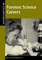 Cover of Opportunities in Forensic Science Careers by Blythe Camenson