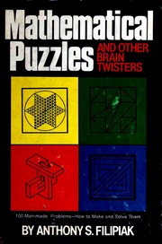 Cover of Mathematical Puzzles by Anthony S. Filipiak