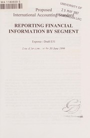 Front cover of Reporting financial information by segment by International Accounting Standards Committee.