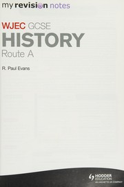 Cover of My Revision Notes by R. Paul Evans