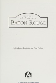 Front cover of Baton Rouge by Sylvia Frank Rodrigue