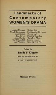 Front cover of Landmarks of contemporary women's drama by Emilie S. Kilgore