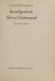 Cover of Beszélgetések Sheryl Suttonnal by Pilinszky, János.