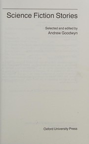 Front cover of Science fiction stories by Andrew Goodwyn