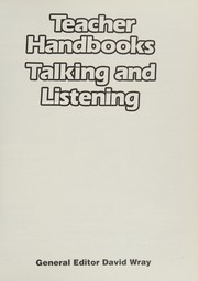 Front cover of Talking and Listening (Teacher Handbooks) by et al