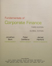 Front cover of Fundamentals of Corporate Finance, Global Edition by Jonathan Berk