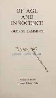 Front cover of Of age and innocence by George Lamming
