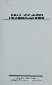 Cover of Issues in higher education and economic development by American Association of State Colleges and Universities