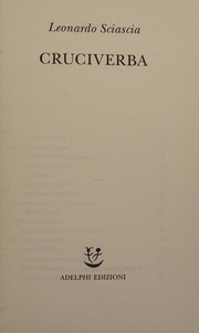 Cover of Cruciverba by Leonardo Sciascia