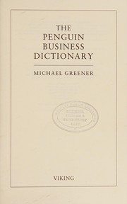 Cover of The Penguin Business Dictionary by Michael Greener