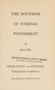 Front cover of The doctrine of eternal punishment by Harry Buis