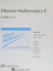 Front cover of Mission mathematics II by Mary Ellen Hynes