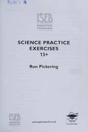 Front cover of Science Practice Exercises 13+ Practice Exercises for Common Entrance Preparation by Ron Pickering