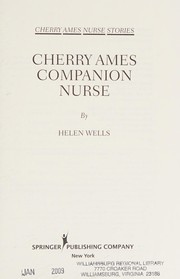 Front cover of Companion nurse by Helen Wells