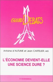 Front cover of L'Economie devient-elle une science dure? by Antoine d' Autume