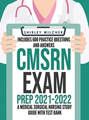 Cover of CMSRN Exam Prep 2021-2022 by Shirley Wilcher