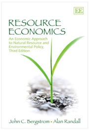 Cover of Resource economics by John C. Bergstrom