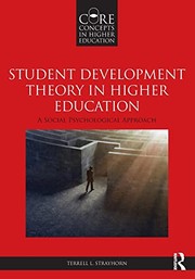Front cover of Student Development Theory in Higher Education by Terrell L. Strayhorn
