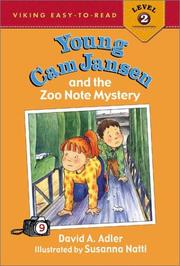 Front cover of Young Cam Jansen and the zoo note mystery by David A. Adler