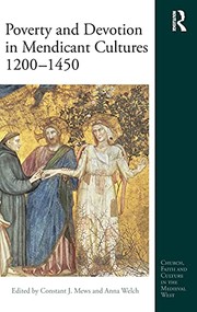 Front cover of Poverty and Devotion in Mendicant Cultures 1200-1450 by Constant J. Mews