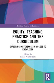 Front cover of Equity, Teaching Practice and the Curriculum by Ninni Wahlström