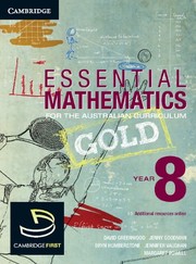 Front cover of Essential Mathematics Gold for the Australian Curriculum Year 8 by David Greenwood