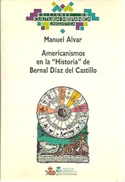 Cover of Americanismos en la Historia de Bernal Díaz del Castillo by Manuel Alvar