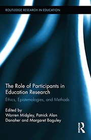 Cover of The role of participants in education research by Warren Midgley