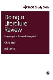 Cover of Doing a Literature Review by Christopher Hart