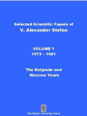 Front cover of Selected scientific papers of V. Alexander Stefan by V. Alexander Stefan
