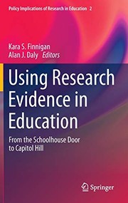 Front cover of Using research evidence in education by Kara S. Finnigan