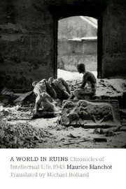 Front cover of World in Ruins by Maurice Blanchot