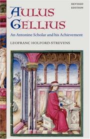Front cover of Aulus Gellius by Leofranc Holford-Strevens