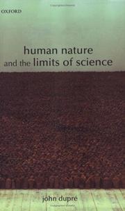 Cover of Human nature and the limits of science by John Dupré