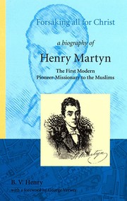 Cover of Tout pour Christ by B.V. Henry